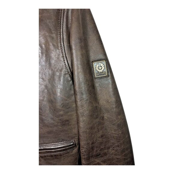Belstaff Leather Lightling Fashion Jacket Blouson Size 42 Made in Italy NWT - Picture 9 of 11